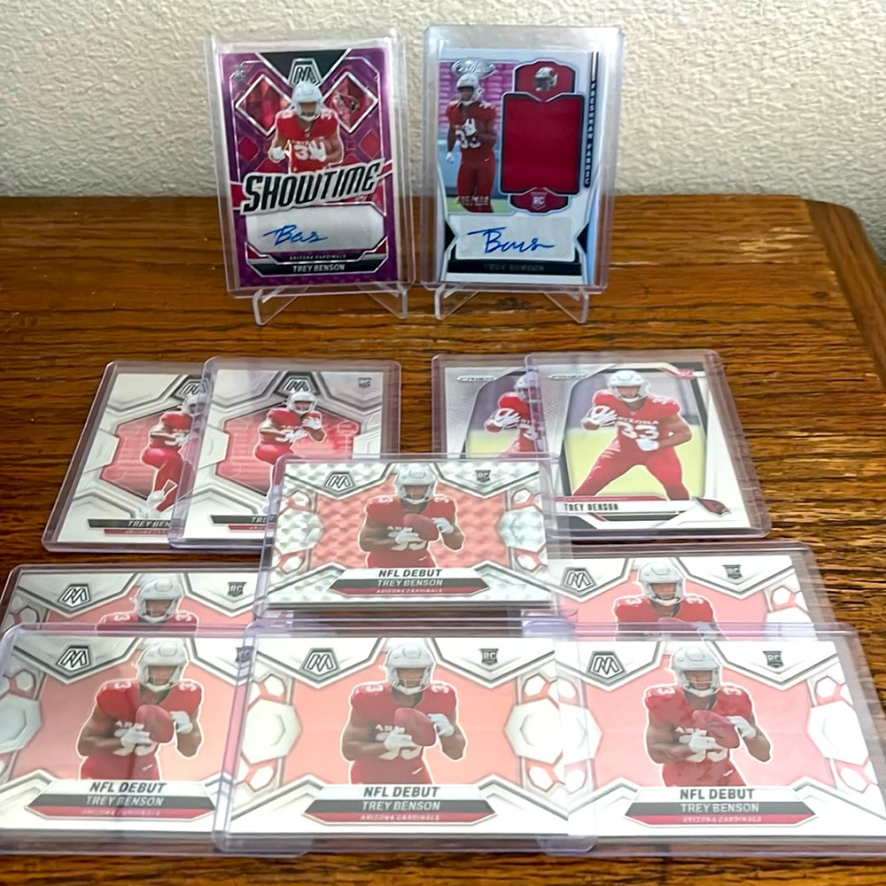 💎 Trey Benson Auto/RC (12) card lot 💎